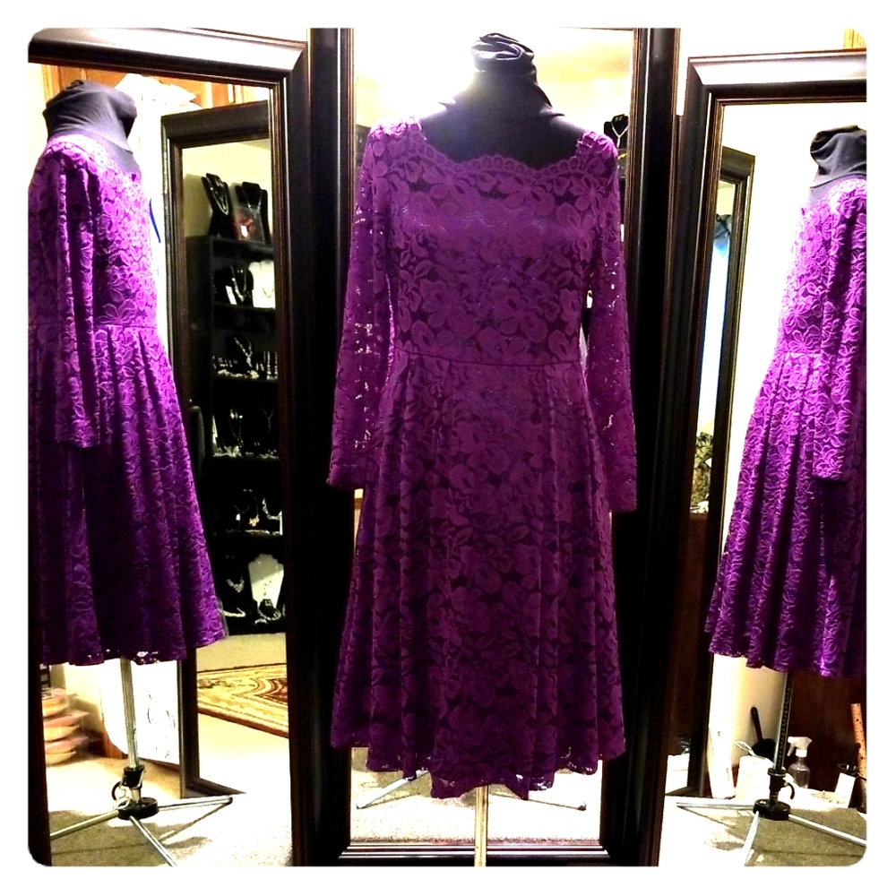 Purple Lace dress